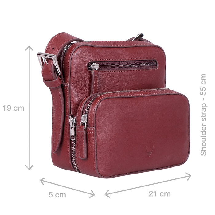 3 Musketeers 05 Red Leather Crossbody