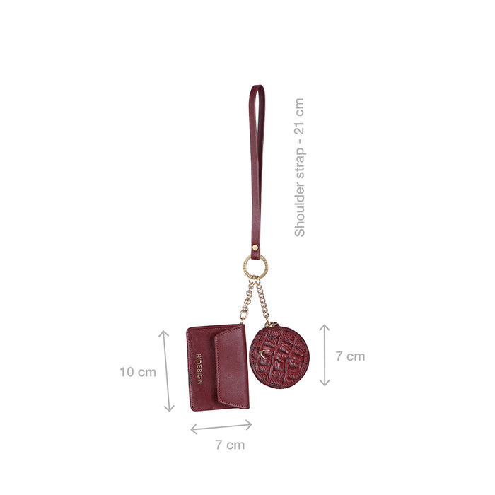 3 Musketeers W1 Red Leather Wristlet