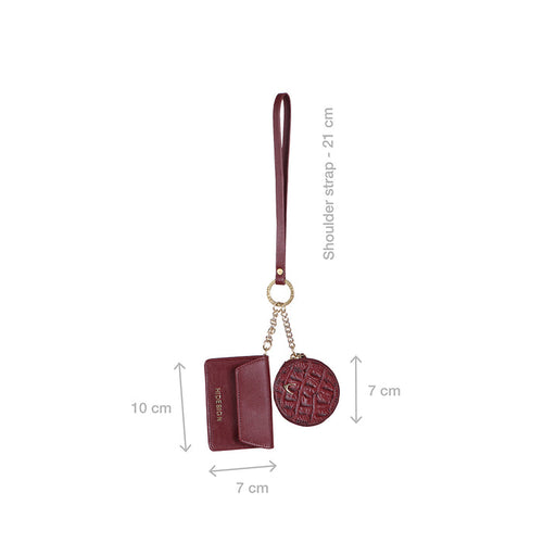3 Musketeers W1 Red Leather Wristlet