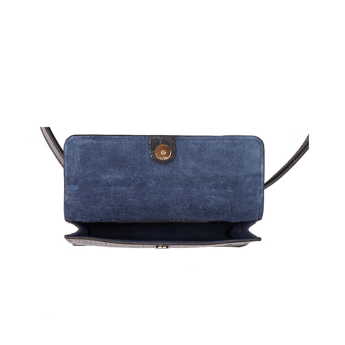 3 Musketeers W4 Blue Leather Belt Wallet Wallet
