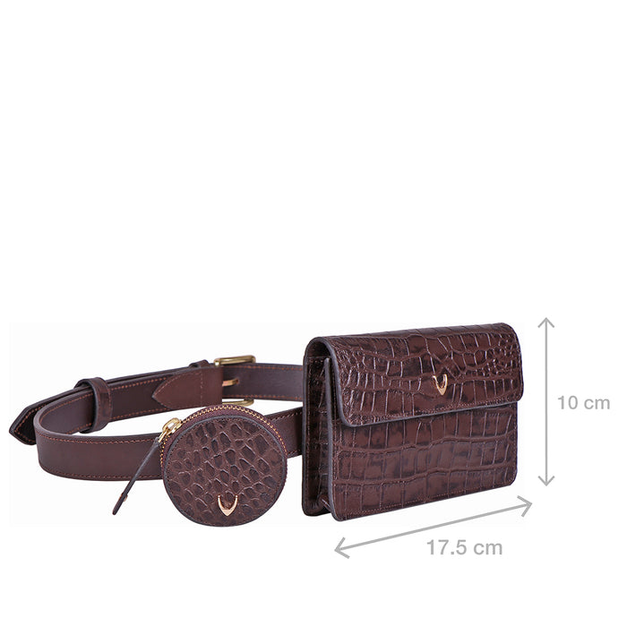 3 Musketeers W4 Brown Leather Belt Wallet Wallet