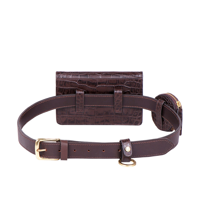 3 Musketeers W4 Brown Leather Belt Wallet Wallet