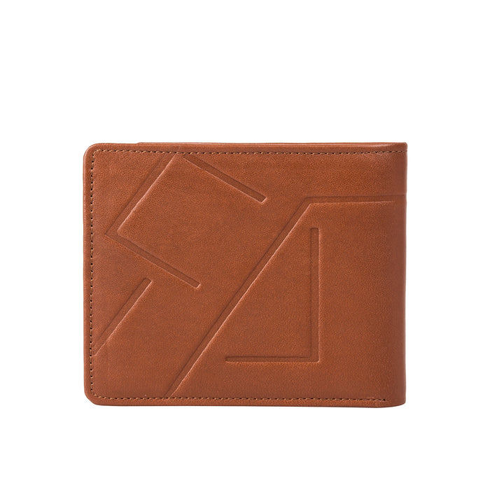 300-030 Tan Leather Bi-Fold Wallet