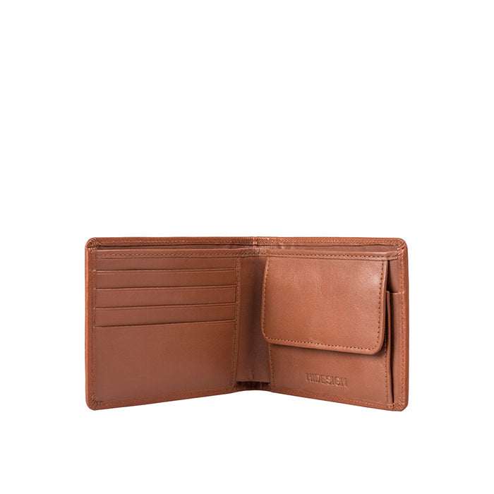 300-030 Tan Leather Bi-Fold Wallet