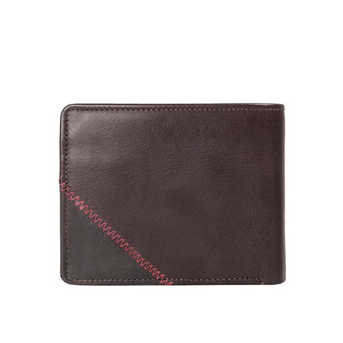 301-030 Brown Leather Bi-Fold Wallet