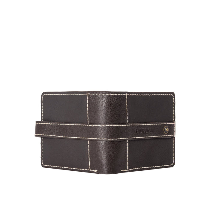 308-017 Sb Brown Leather Bi-Fold Wallet