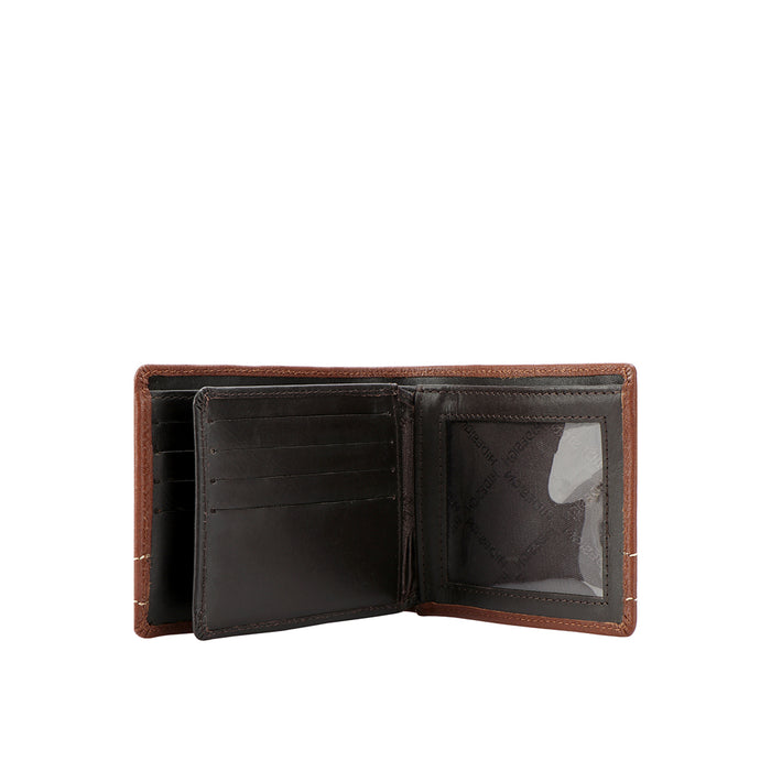 311-2020 Sb Tan Leather Bi-Fold Wallet