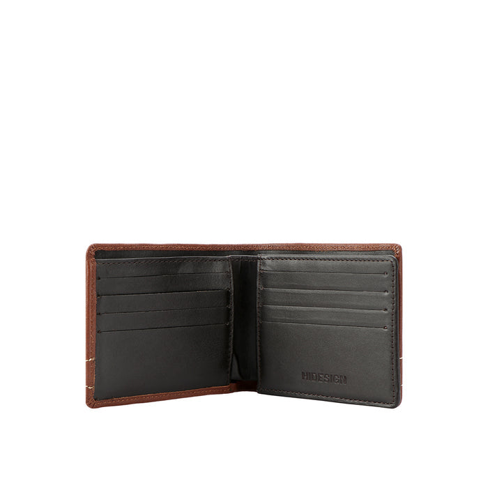311-2020 Sb Tan Leather Bi-Fold Wallet
