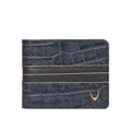 311-490 Sb Blue Leather Bi-Fold Wallet