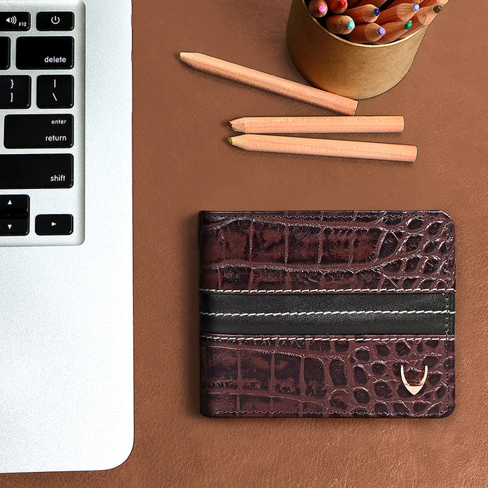 311-490 Sb Brown Leather Bi-Fold Wallet
