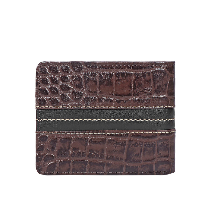 311-490 Sb Brown Leather Bi-Fold Wallet