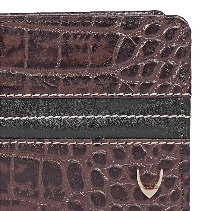 311-490 Sb Brown Leather Bi-Fold Wallet