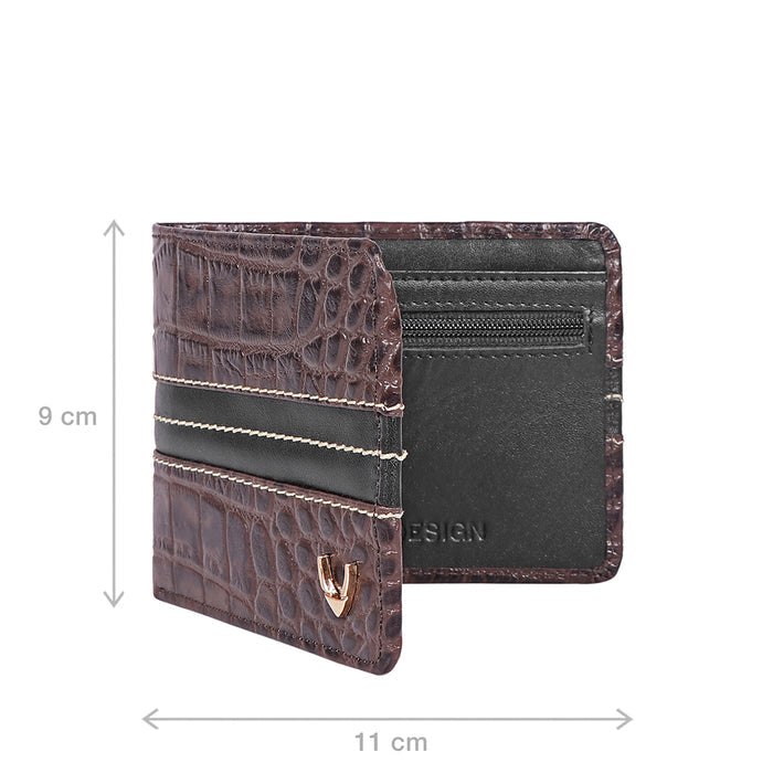311-490 Sb Brown Leather Bi-Fold Wallet
