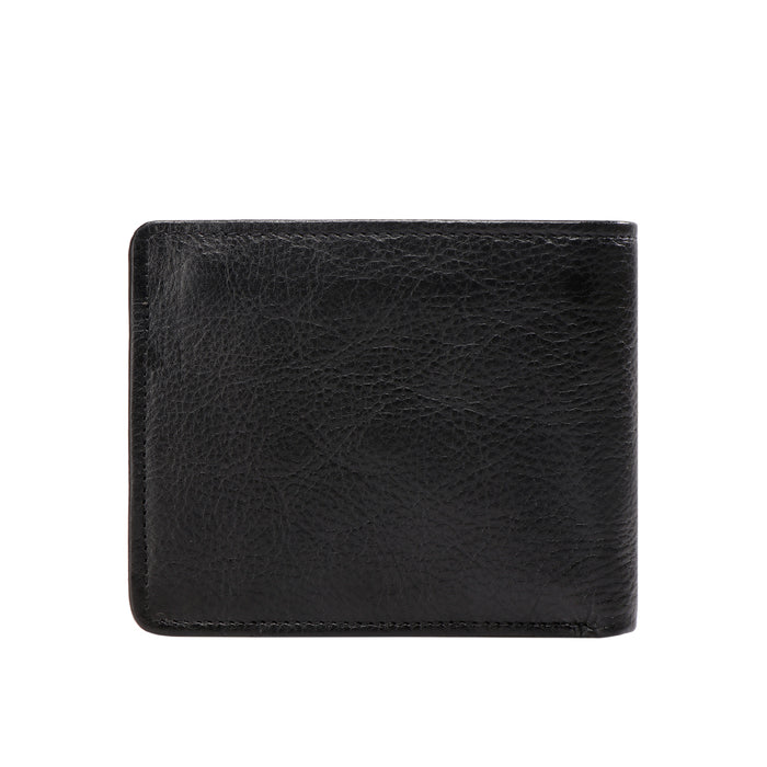 312-030  Black Leather Bi-Fold Wallet