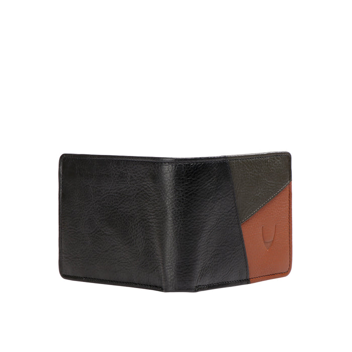 312-030  Black Leather Bi-Fold Wallet