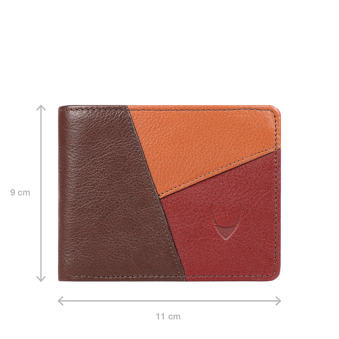 312-030  Brown Leather Bi-Fold Wallet
