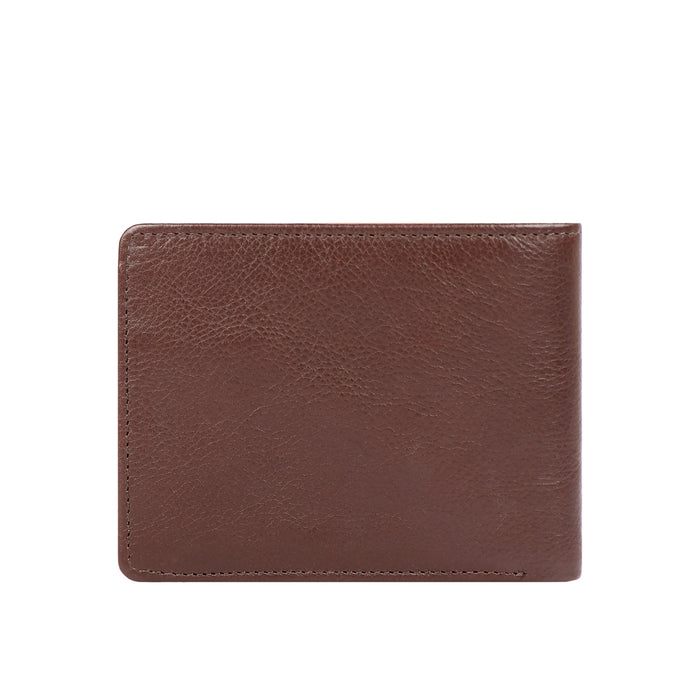 312-030  Brown Leather Bi-Fold Wallet