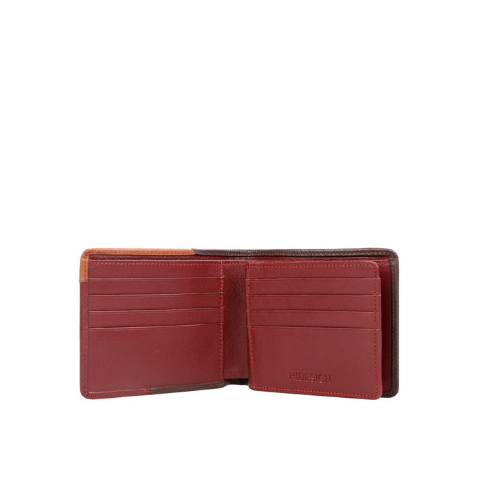 312-2020  Brown Leather Bi-Fold Wallet