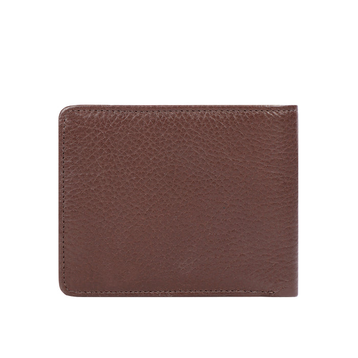 312-2020  Brown Leather Bi-Fold Wallet