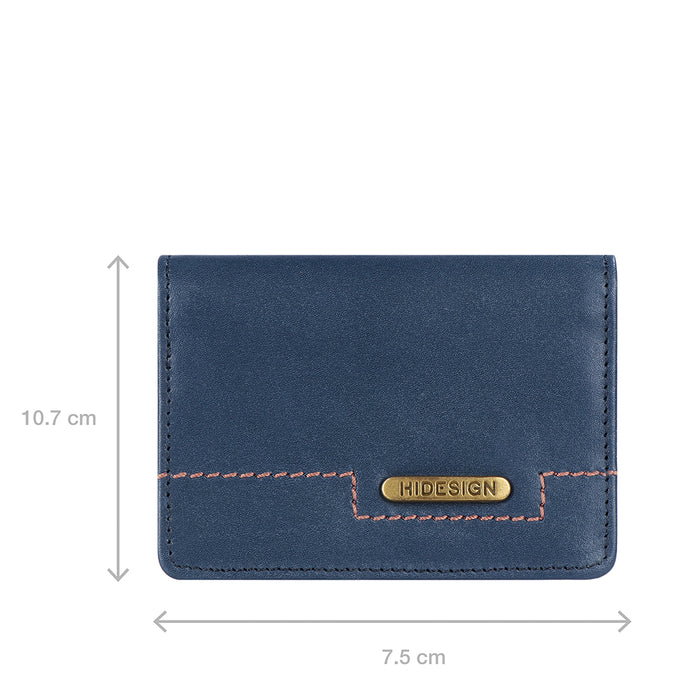 313-020 Ch  Blue Leather Card Holder