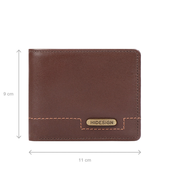 313-490 Tf  Brown Leather Bi-Fold Wallet