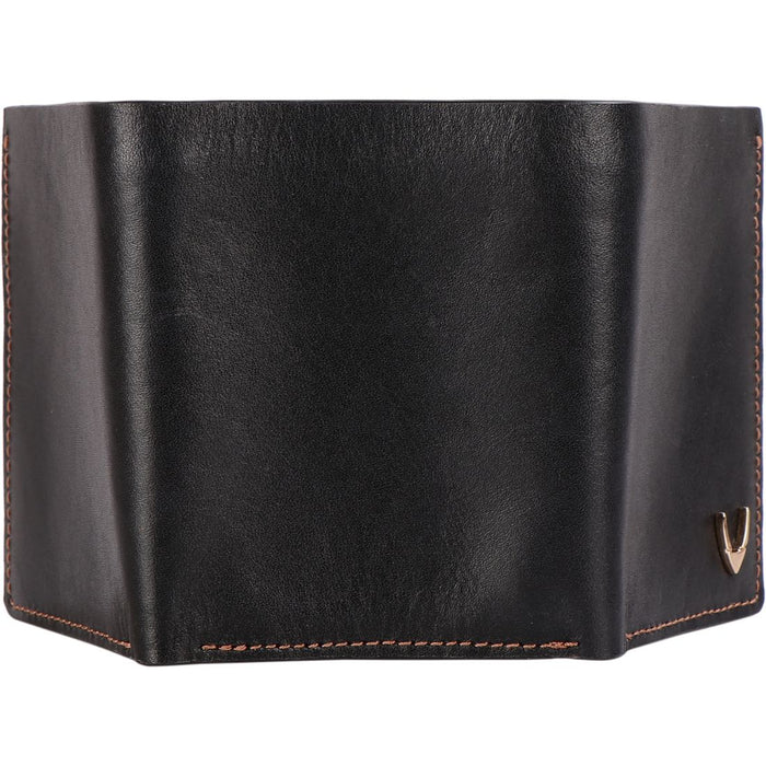314-259 Tf  Black Leather Trifold Wallet