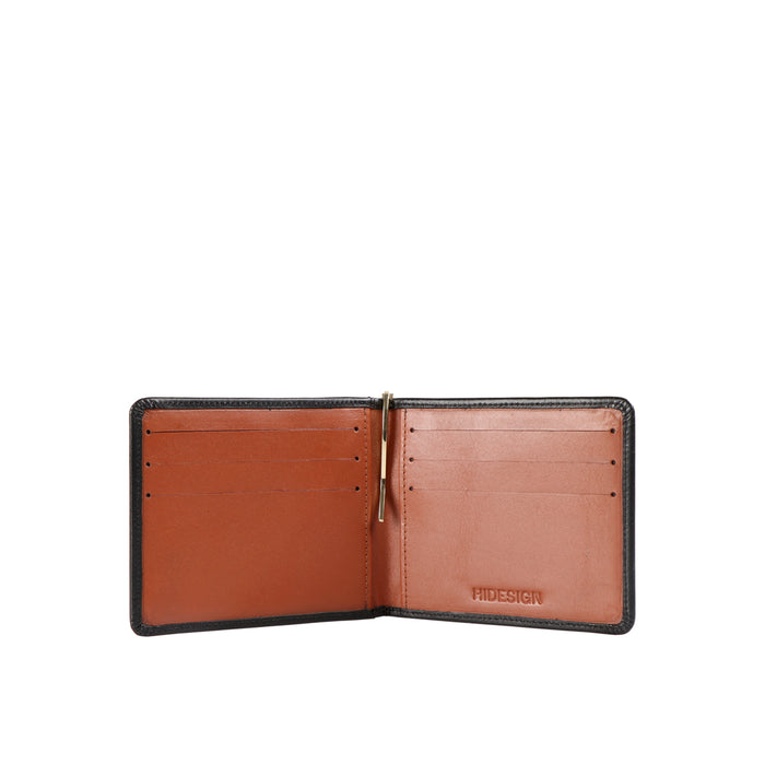 315 Mc  Black Leather Money Clip