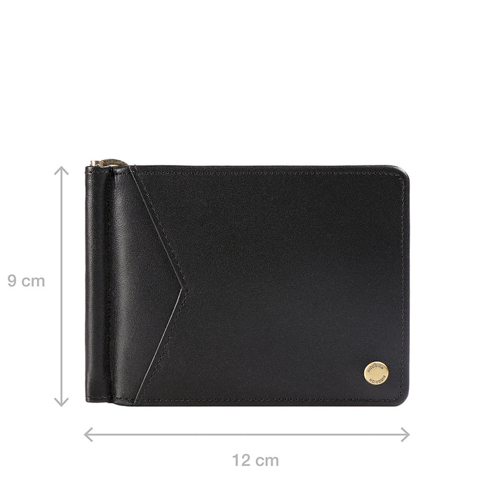 315 Mc  Black Leather Money Clip