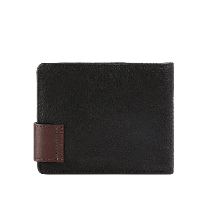 317-017  Black Leather Bi-Fold Wallet