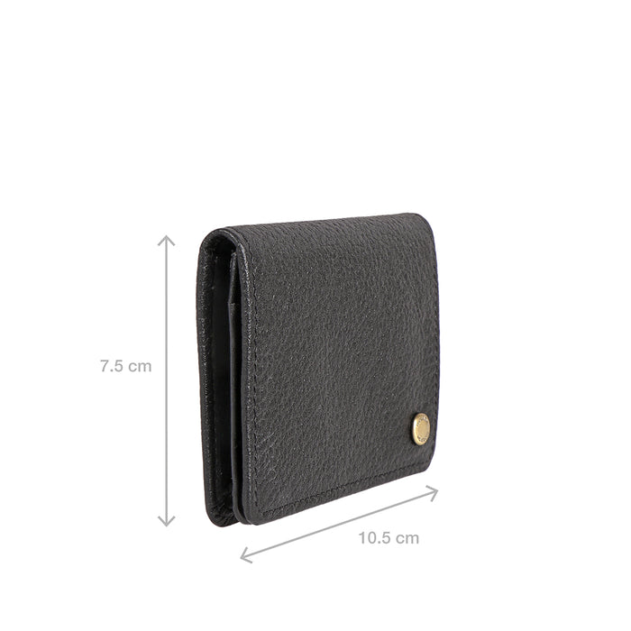 317-020 Ch(Id) Black Leather Bi-Fold Wallet