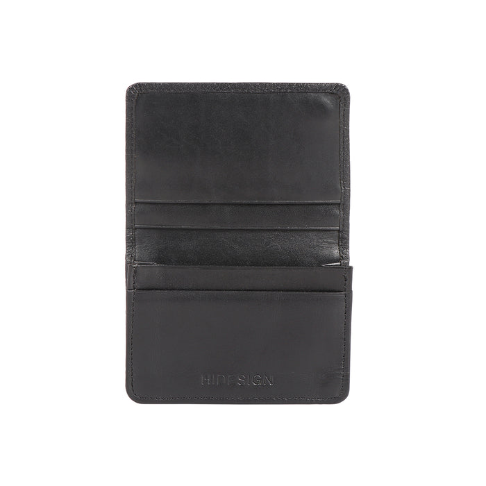 317-020 Ch(Id) Black Leather Bi-Fold Wallet