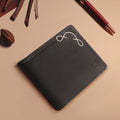 367-L103  Black Leather Bi-Fold Wallet