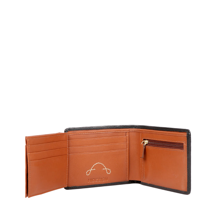367-L103  Black Leather Bi-Fold Wallet