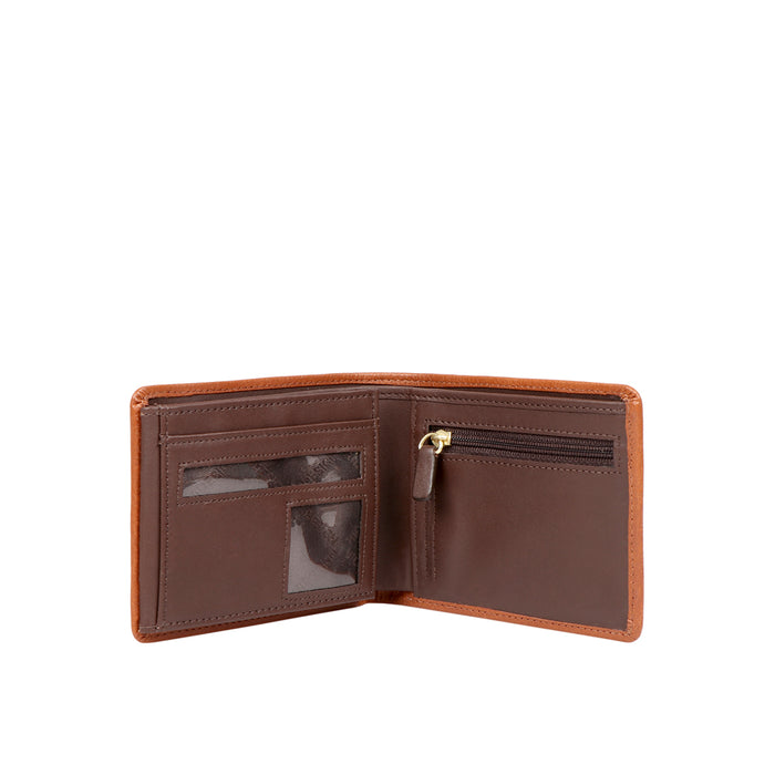 367-L103  Tan Leather Bi-Fold Wallet