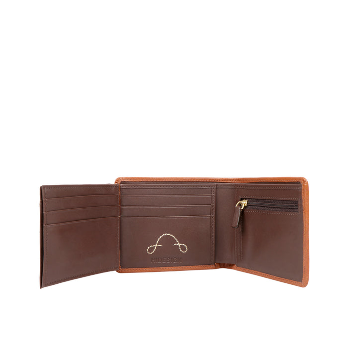 367-L103  Tan Leather Bi-Fold Wallet