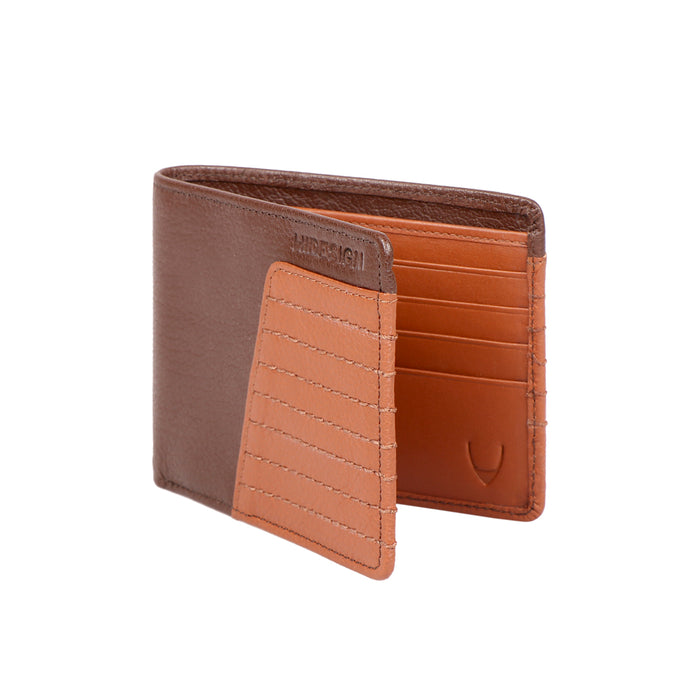 368-017  Tan Leather Bi-Fold Wallet