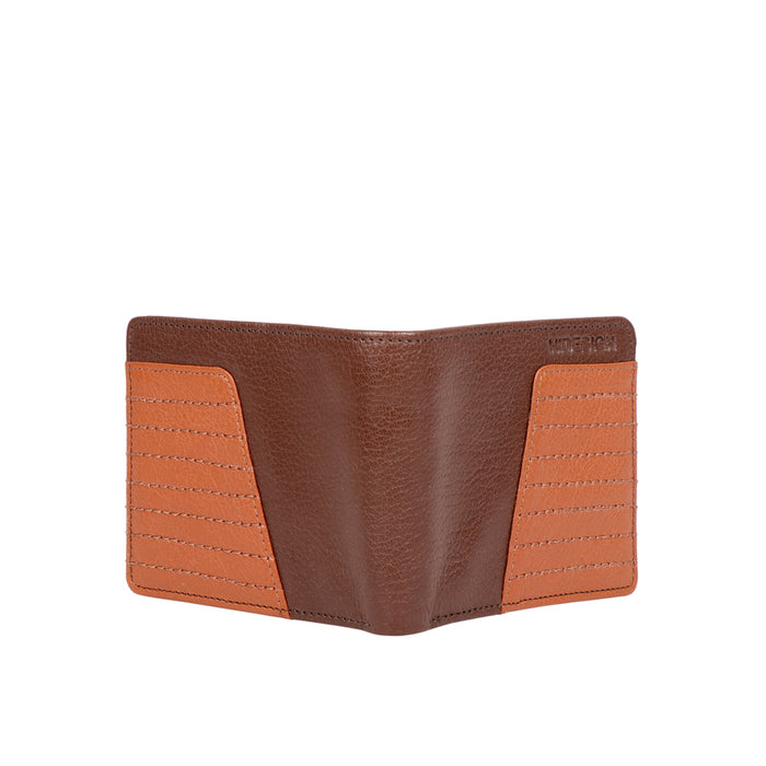 368-017  Tan Leather Bi-Fold Wallet
