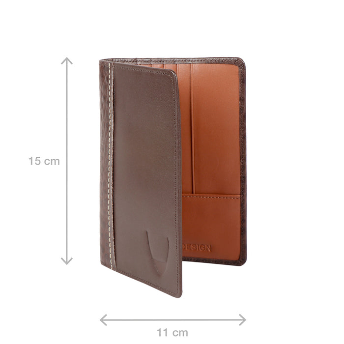 377-255 Ph Sb Brown Leather Passport Holder