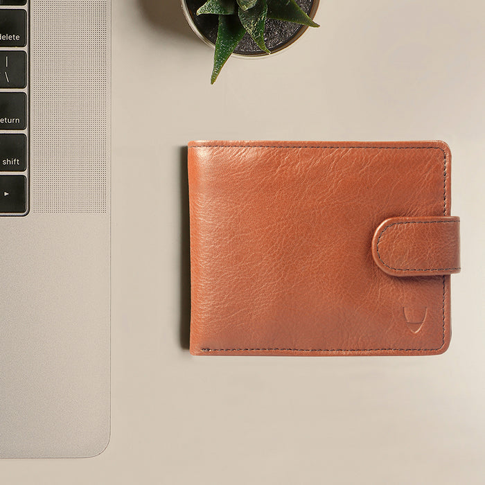 38 Tan Leather Bi-Fold Wallet