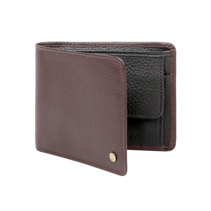 380-030 Sb Brown Leather Bi-Fold Wallet