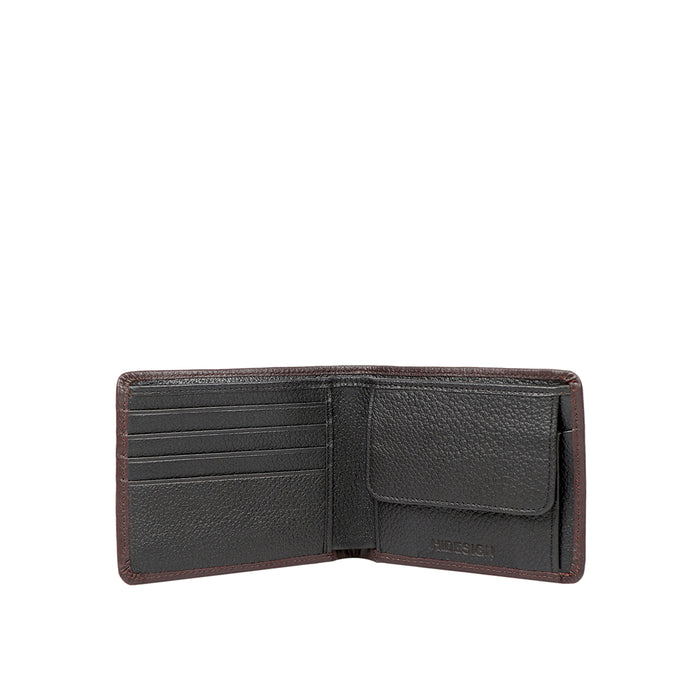 380-030 Sb Brown Leather Bi-Fold Wallet