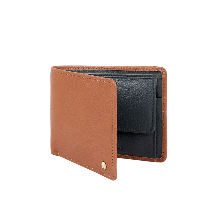 380-030 Sb Tan Leather Bi-Fold Wallet