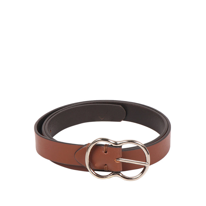 Abba Women's Tan Reversible Leather Belt