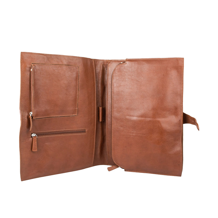 Ace Tan Leather  Briefcase