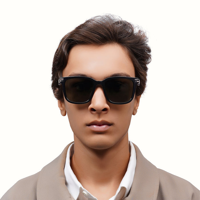Achilles Men's Grey Wayfarer Sunglasses