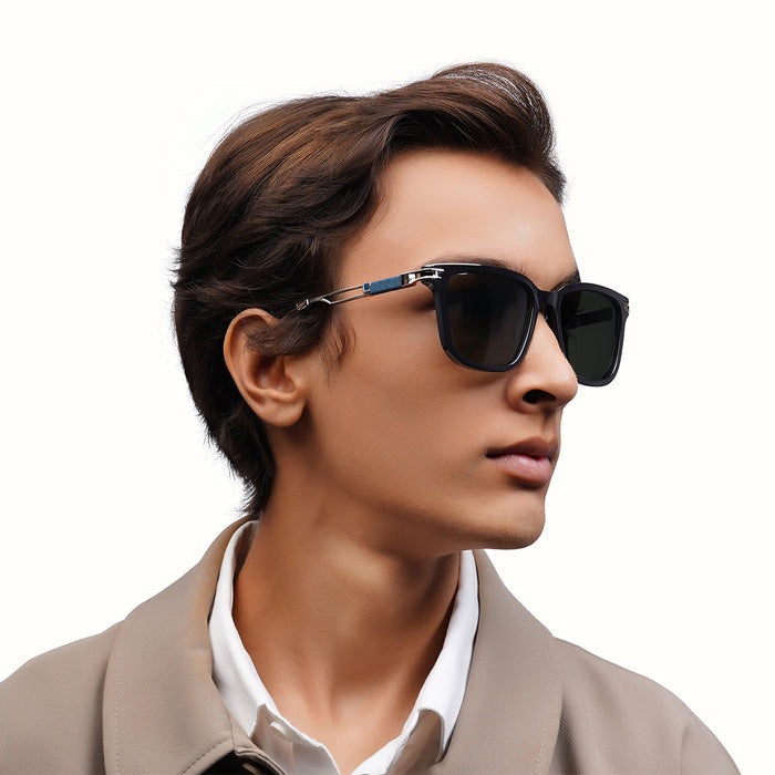 Achilles Men's Grey Wayfarer Sunglasses
