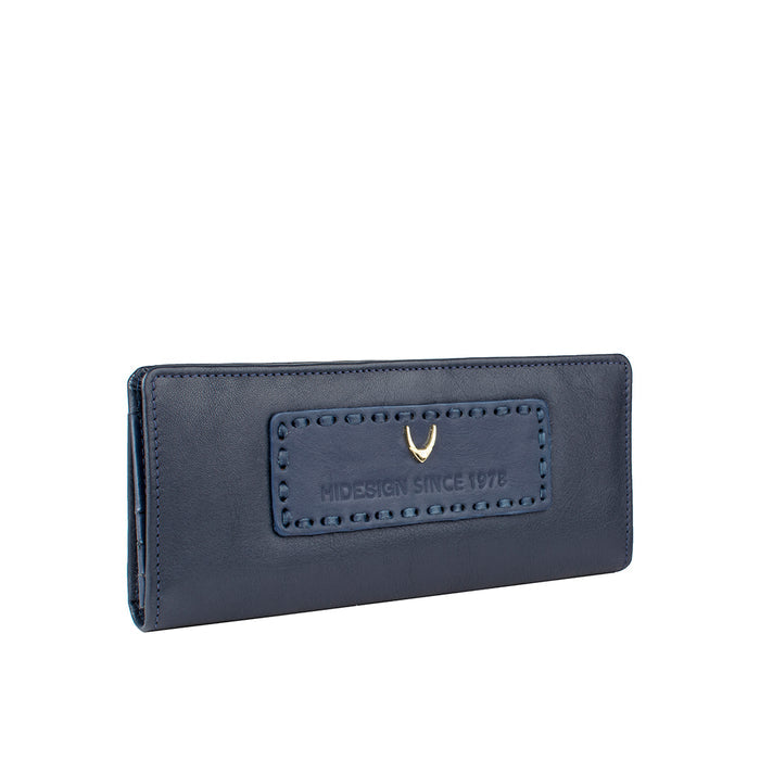 Adhara W1 Blue Leather Bi-Fold Wallet