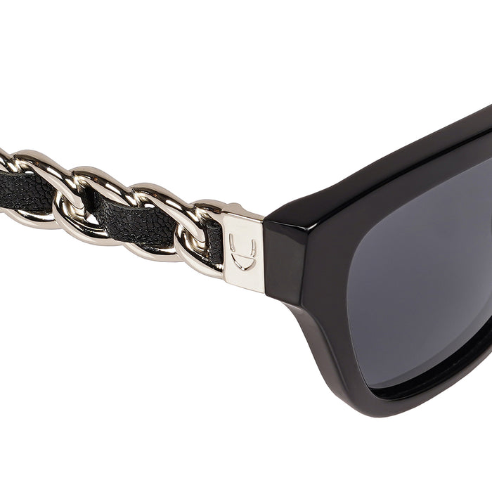 Aegina Women's Grey Cat Eye Sunglasses