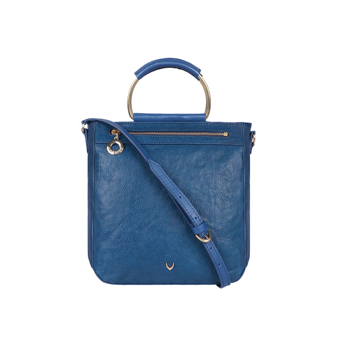 Affair 01 Blue Leather Satchel