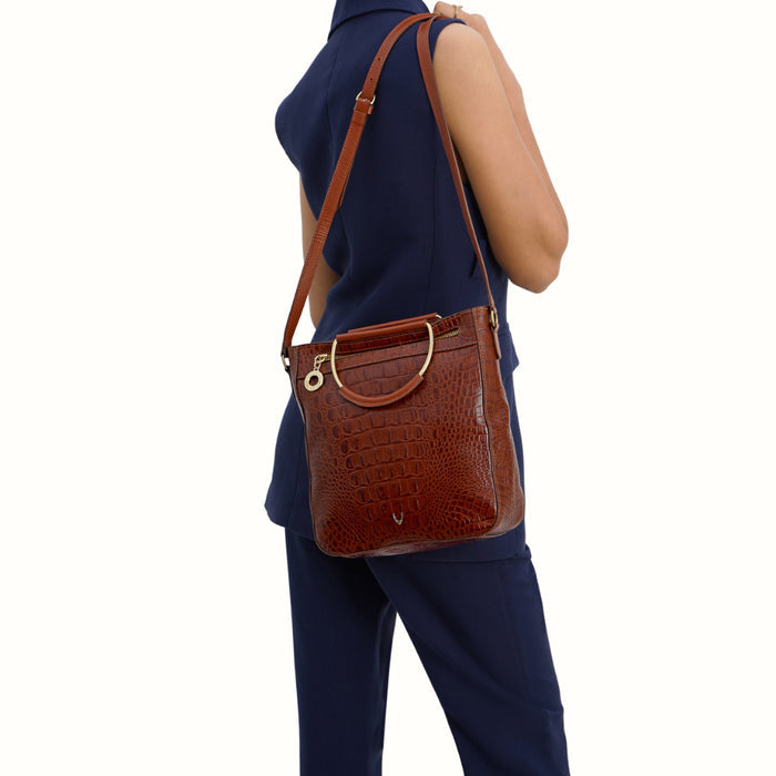 Affair 01 Tan Leather Satchel